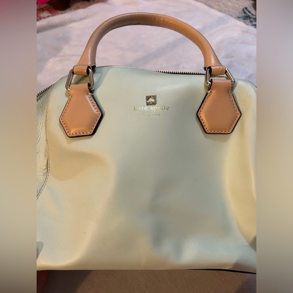 Kate Spade Mint Green/Brown Leather Catherine Street Pippa Satchel​ - Picture 4 of 11
